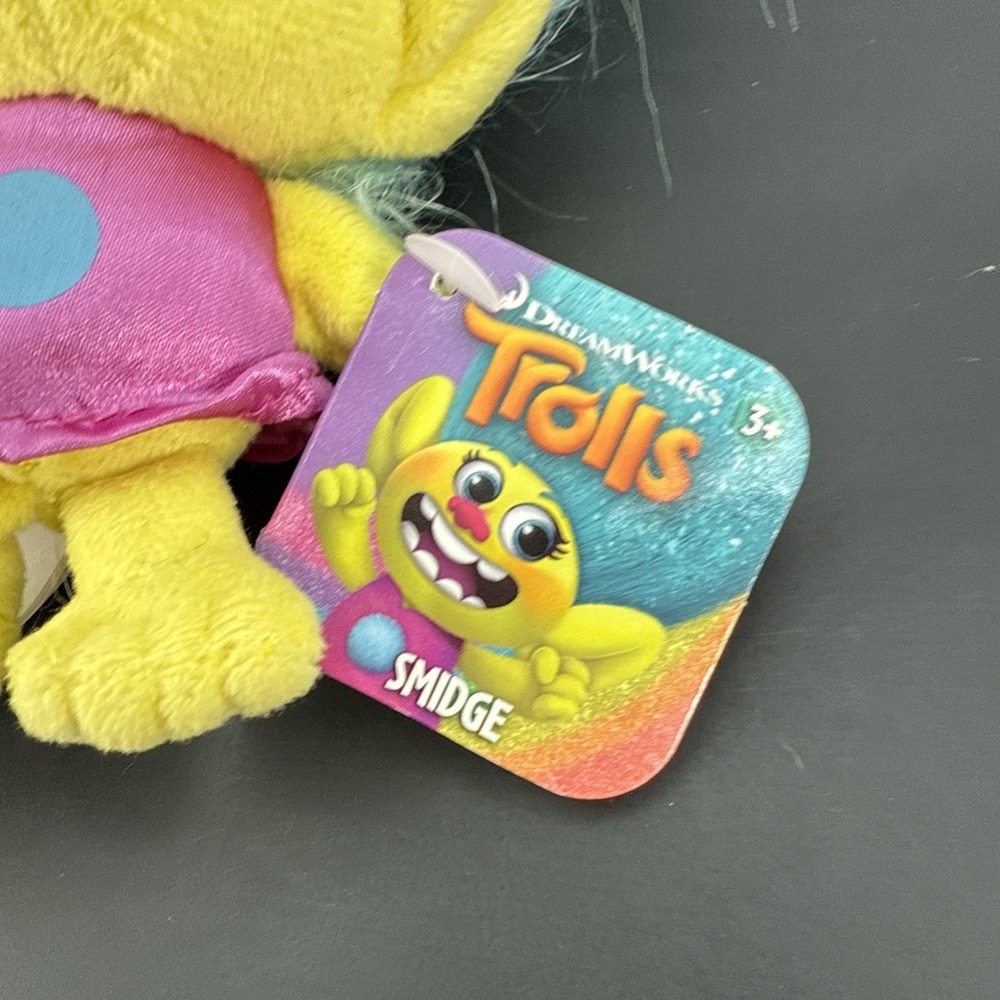 DreamWorks Trolls Smidge Plush Doll Toy Factory 2019 NEW With Tags NWT Blue Hair - Picture 2 of 5